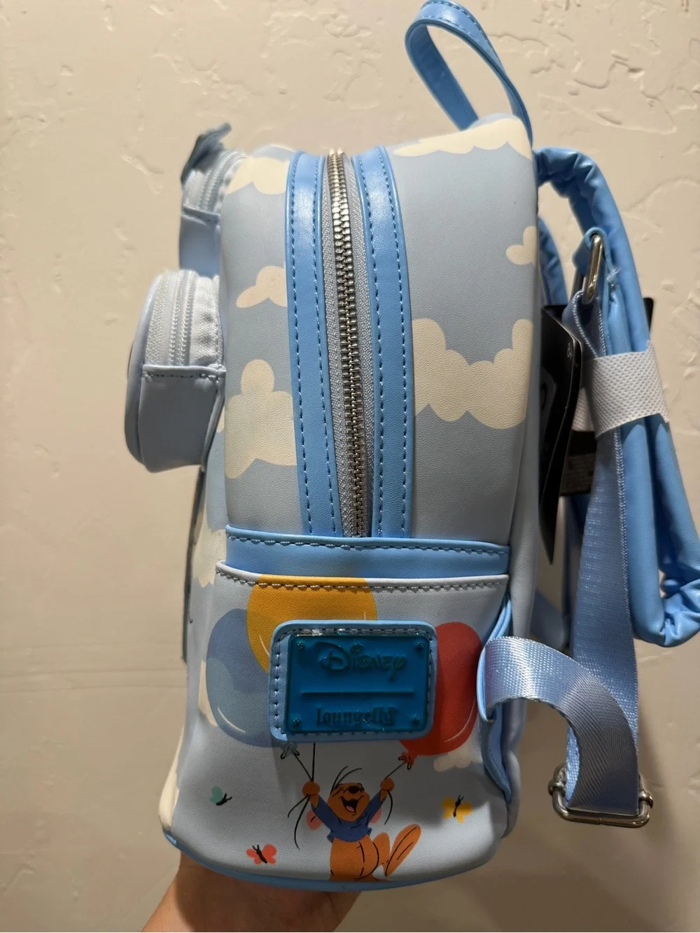 Loungefly Light Blue Winnie the Pooh & Friends Mini Backpack